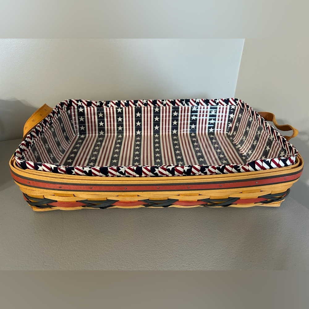 Longaberger 2000 Star-Spangled Serving Tray